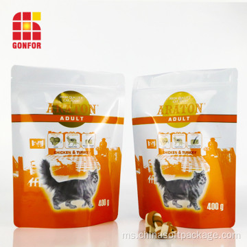 Stand Up Aluminum Foil Bag For Food Cat